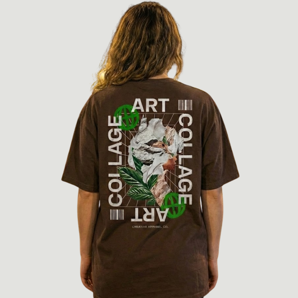 Camiseta Oversized Collage Art Unissex