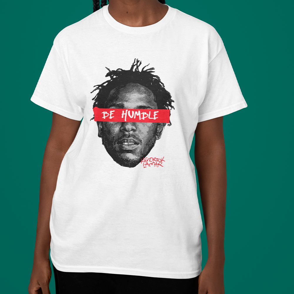 Camiseta Básica Unissex Kendrick Lamar Be Humble