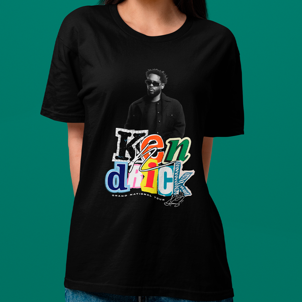 Camiseta Básica Unissex Kendrick Lamar Grand National Tour