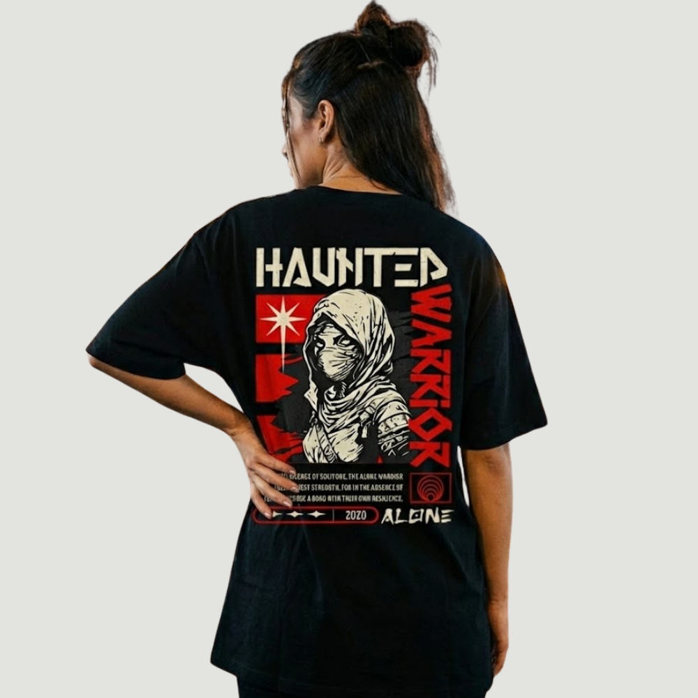 Camiseta Oversized Haunted Unissex