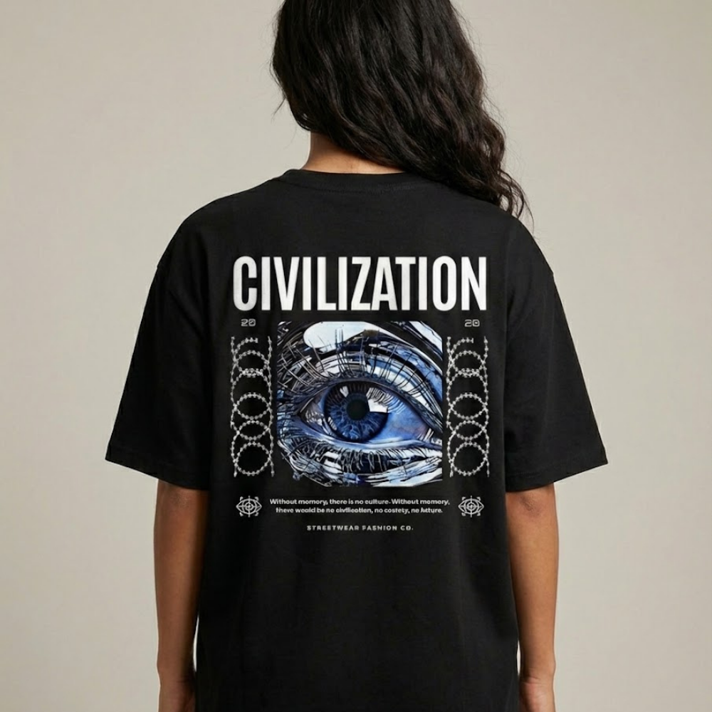 Camiseta Oversized Civilization Unissex