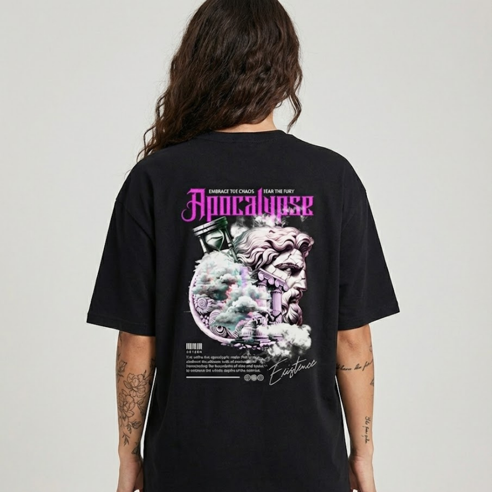 Camiseta Oversized Apocalypse Rose Unissex