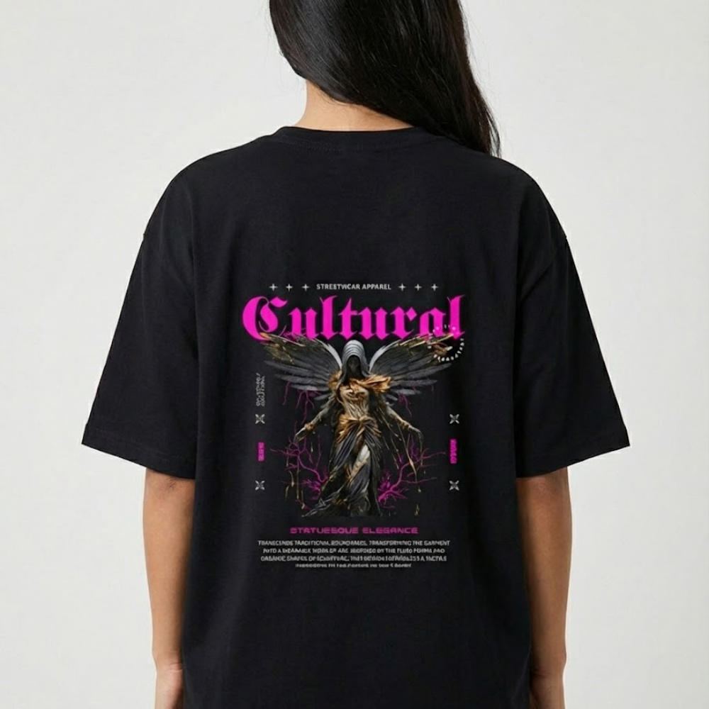 Camiseta Oversized Cultural Feminina
