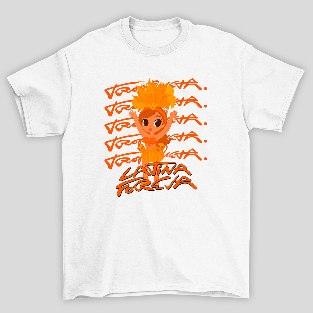 Camiseta Básica Unissex Karol G Latina Foreva