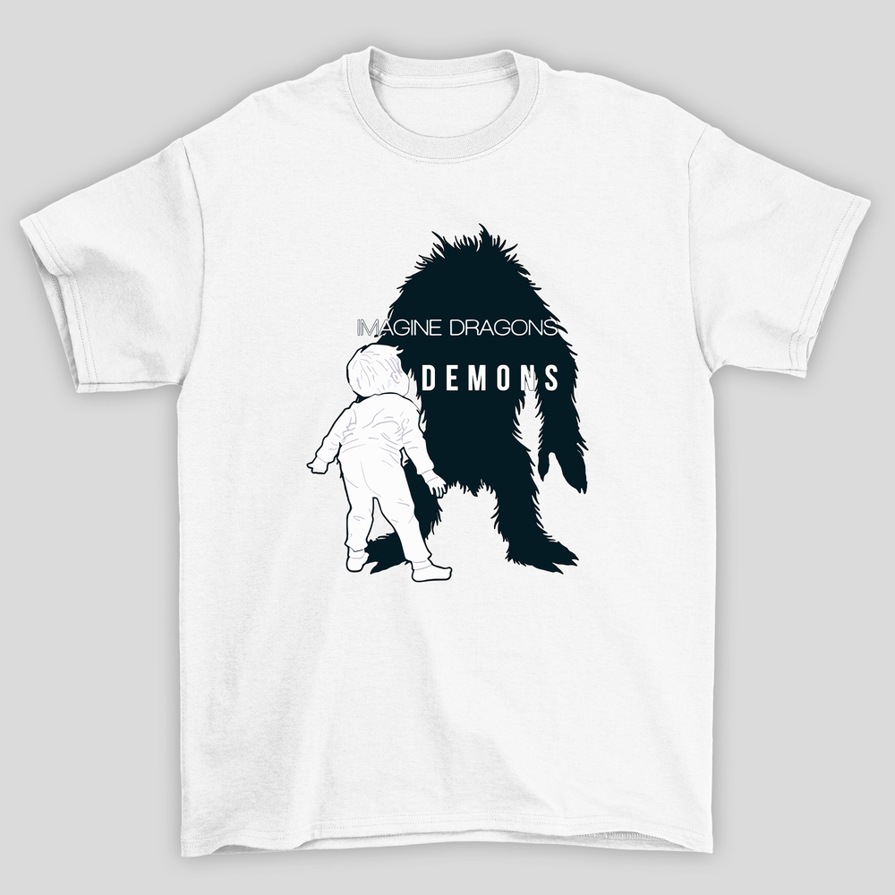 Camiseta Básica Unissex Imagine Dragons Demons