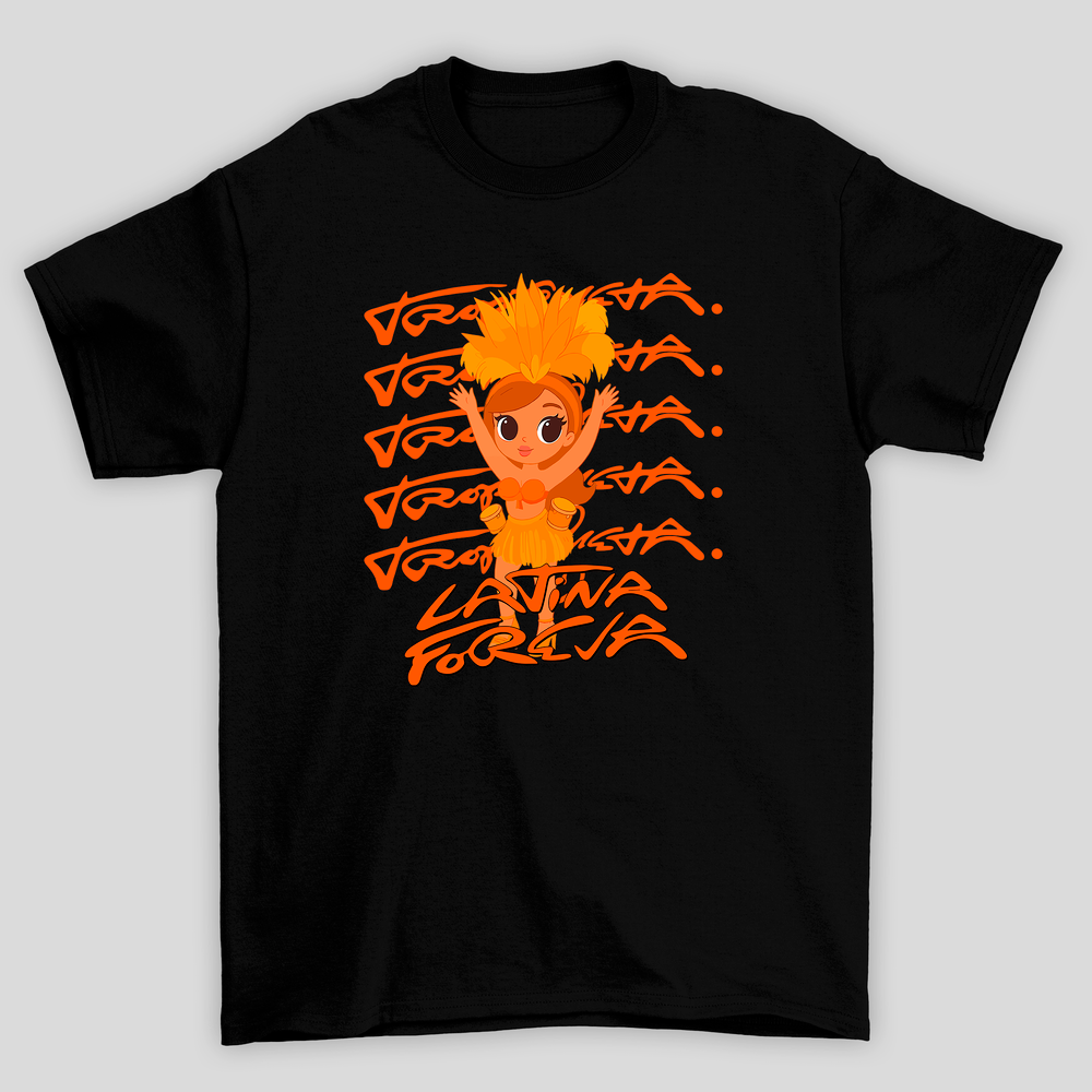 Camiseta Básica Unissex Karol G Latina Foreva