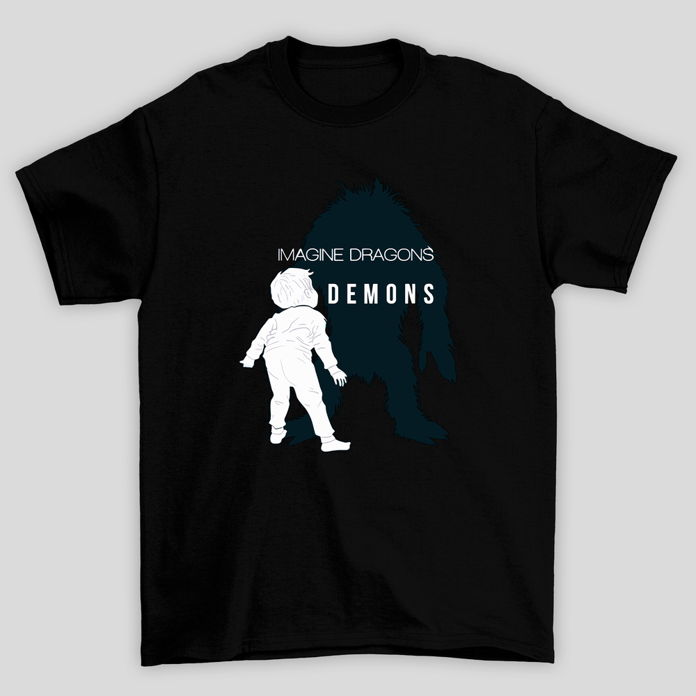 Camiseta Básica Unissex Imagine Dragons Demons