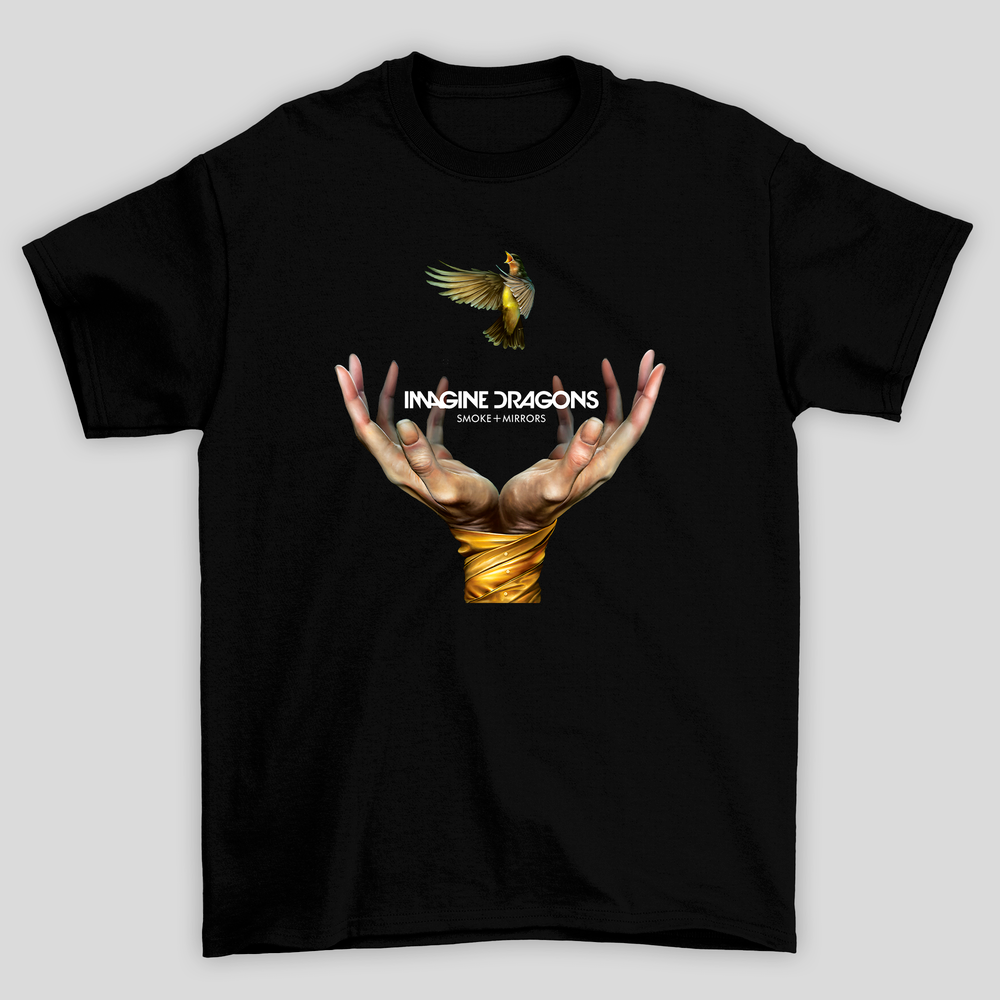 Camiseta Básica Unissex Imagine Dragons Smoke Mirros