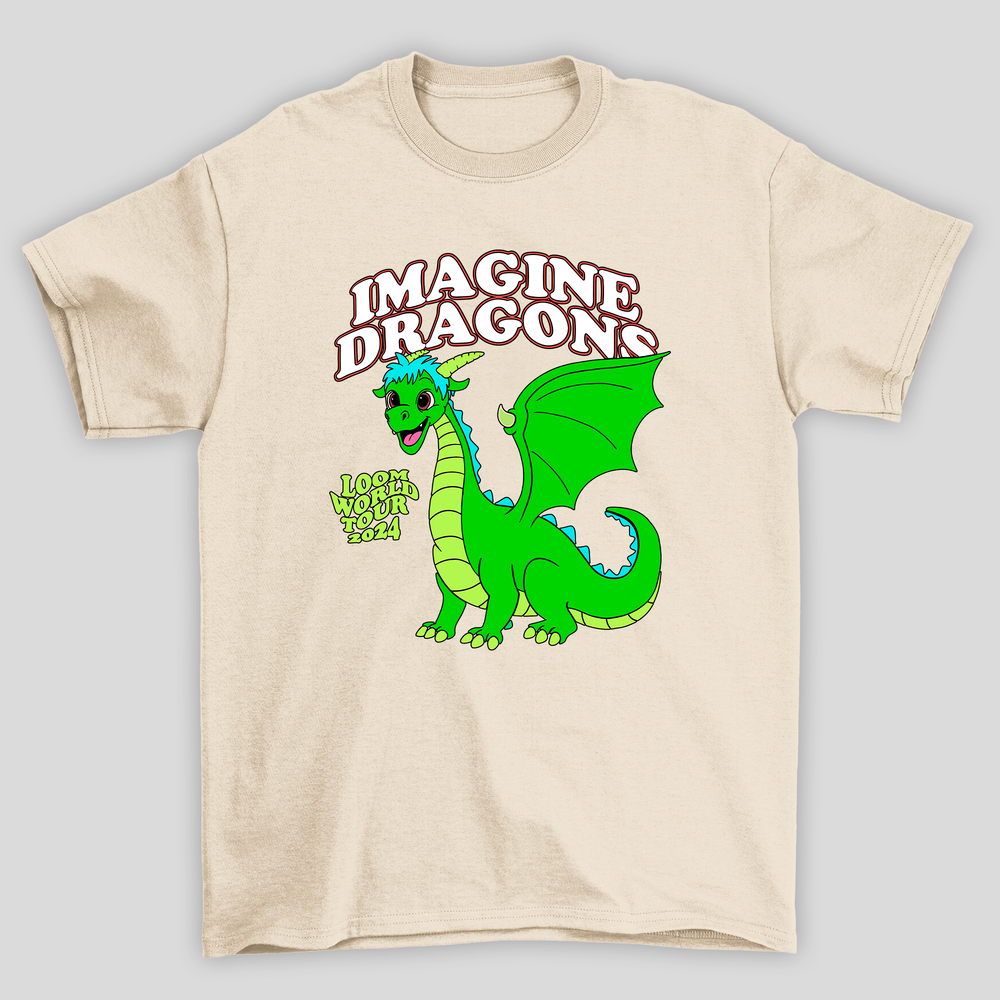 Camiseta Básica Unissex Imagine Dragons Loom Tour