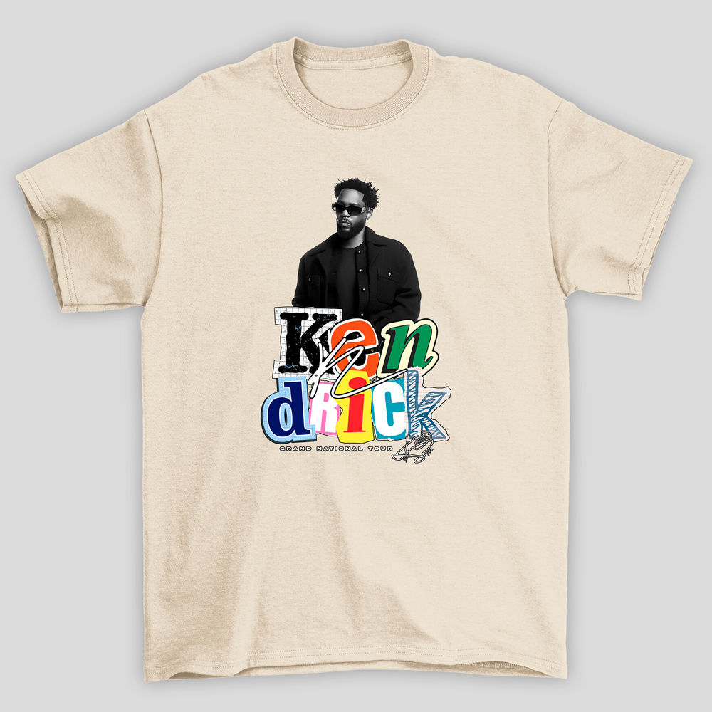 Camiseta Básica Unissex Kendrick Lamar Grand National Tour