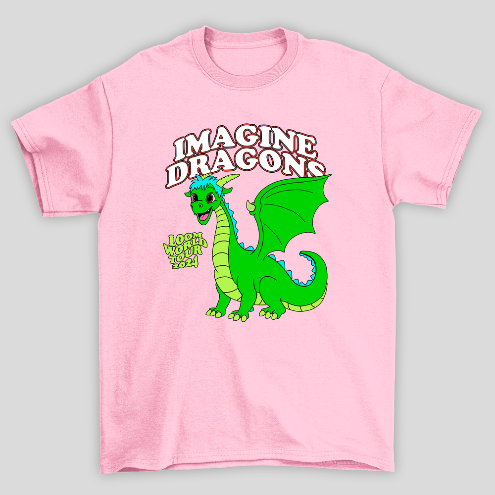 Camiseta Básica Unissex Imagine Dragons Loom Tour