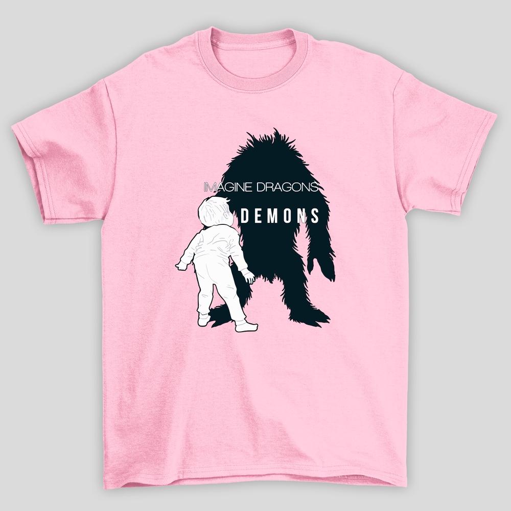 Camiseta Básica Unissex Imagine Dragons Demons