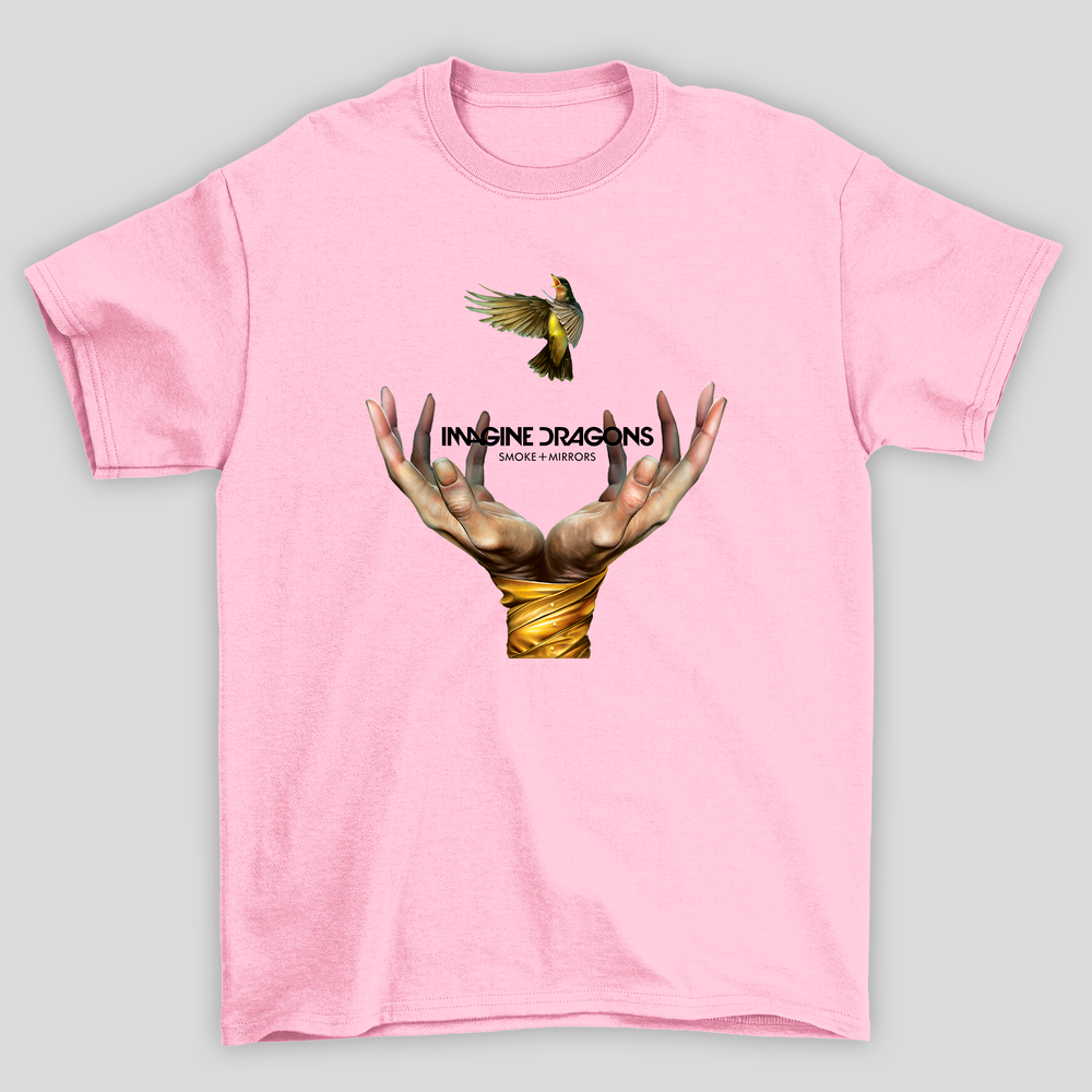 Camiseta Básica Unissex Imagine Dragons Smoke Mirros