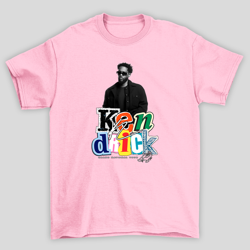 Camiseta Básica Unissex Kendrick Lamar Grand National Tour