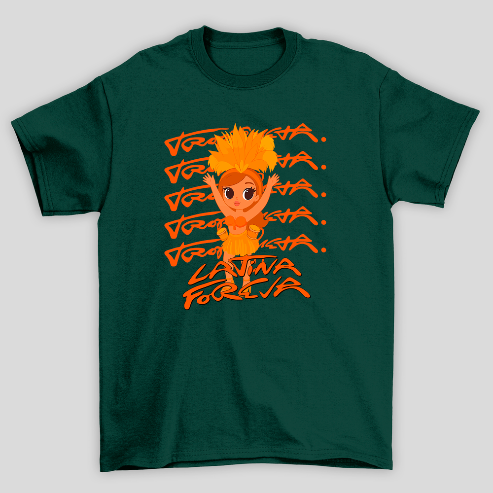 Camiseta Básica Unissex Karol G Latina Foreva