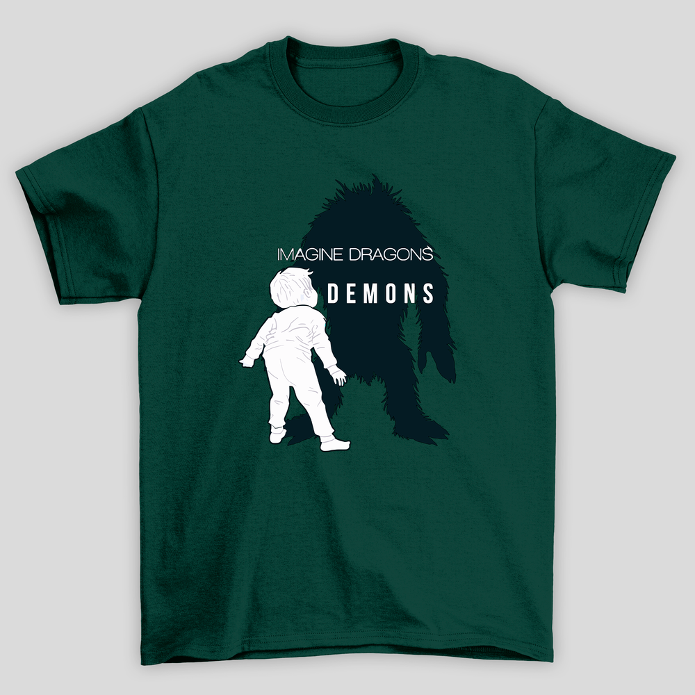 Camiseta Básica Unissex Imagine Dragons Demons