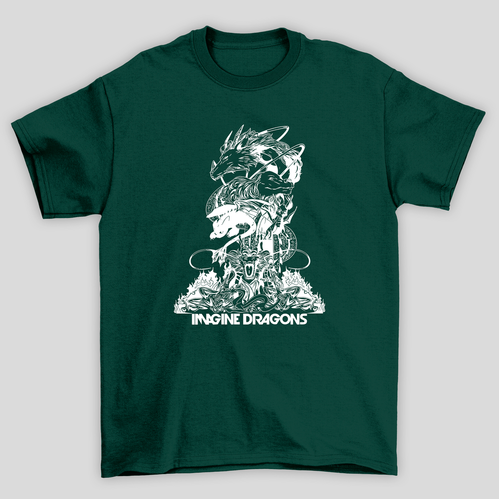 Camiseta Básica Unissex Imagine Dragons Dragons