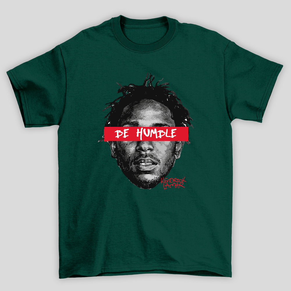 Camiseta Básica Unissex Kendrick Lamar Be Humble