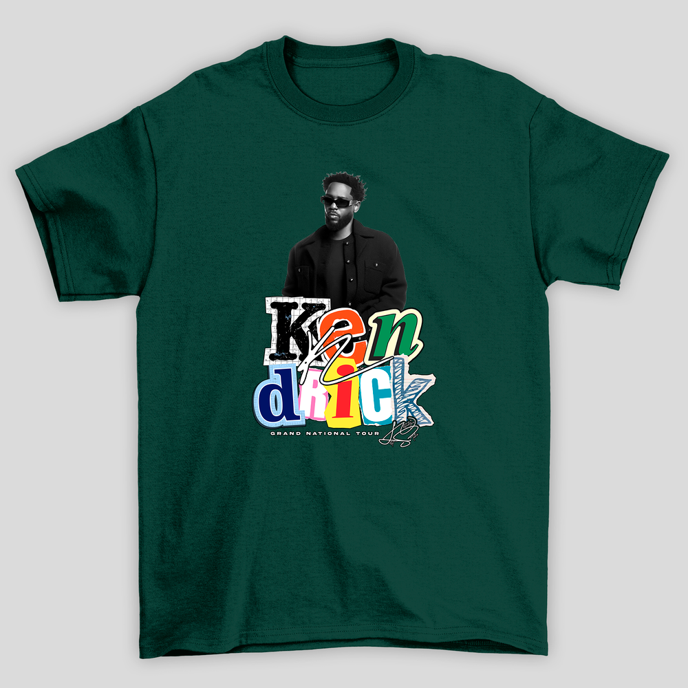 Camiseta Básica Unissex Kendrick Lamar Grand National Tour