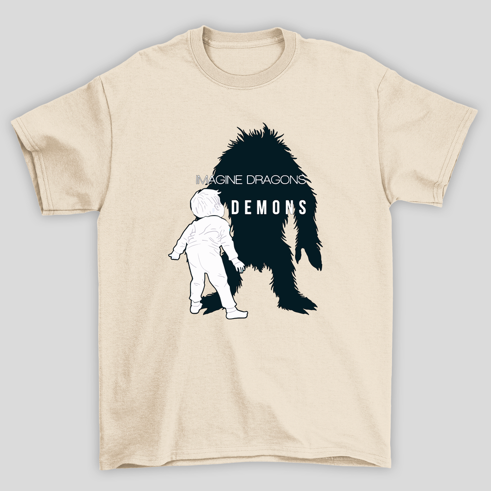 Camiseta basica pop imagine dragons bege