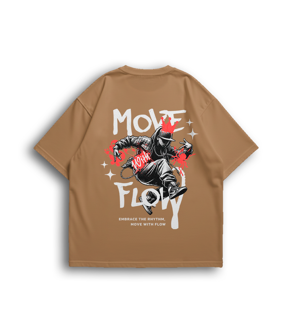 Camiseta Oversized Move Flow Unissex