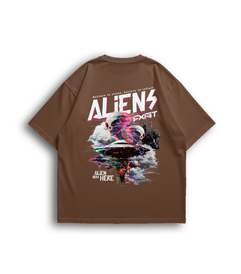 Camiseta Oversized Aliens Unissex