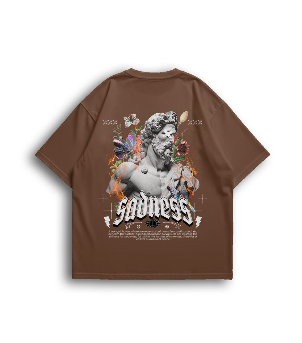 Camiseta Oversized Sadness Grécia Unissex