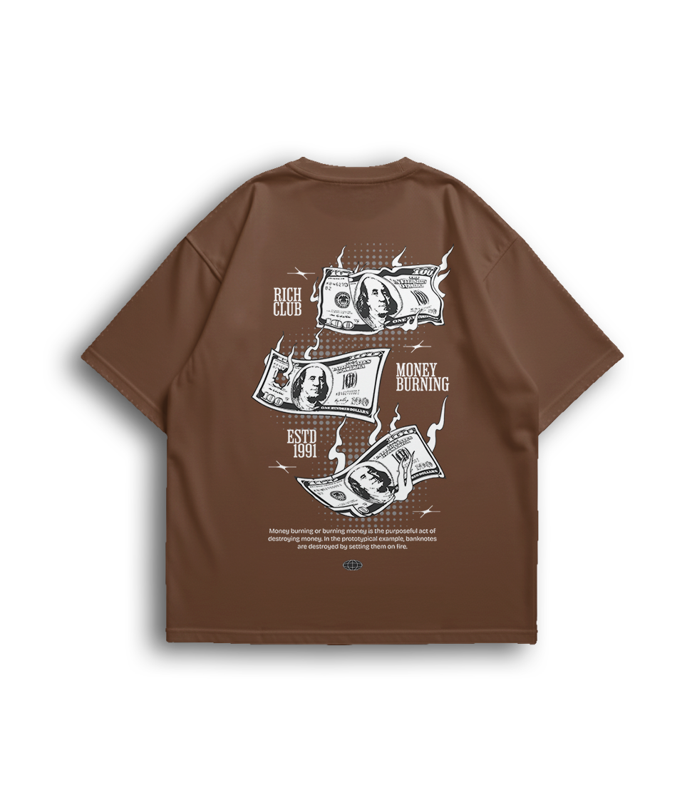 Camiseta Oversized Money 3 Unissex