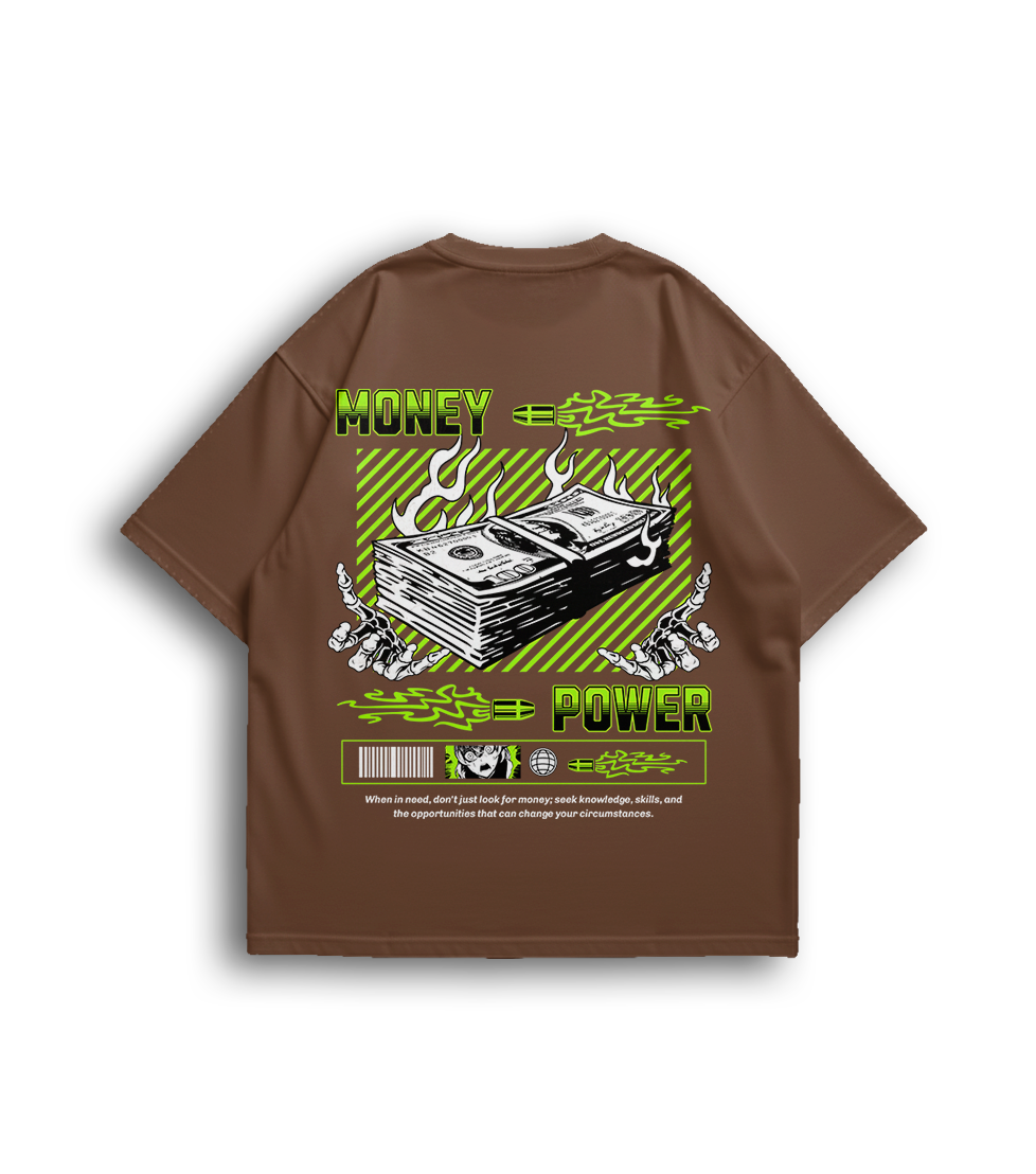 Camiseta Oversized Money Green Unissex