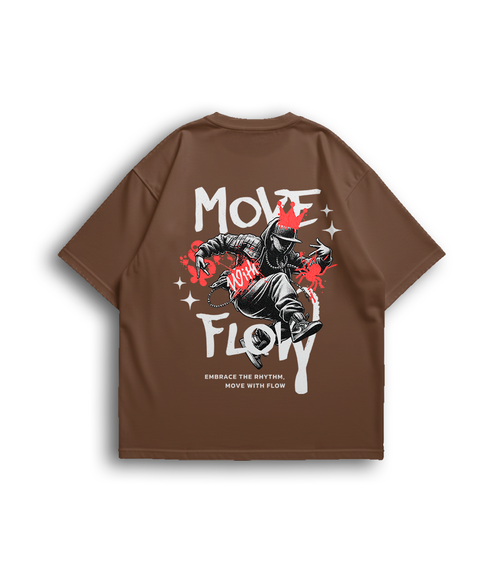 Camiseta Oversized Move Flow Unissex