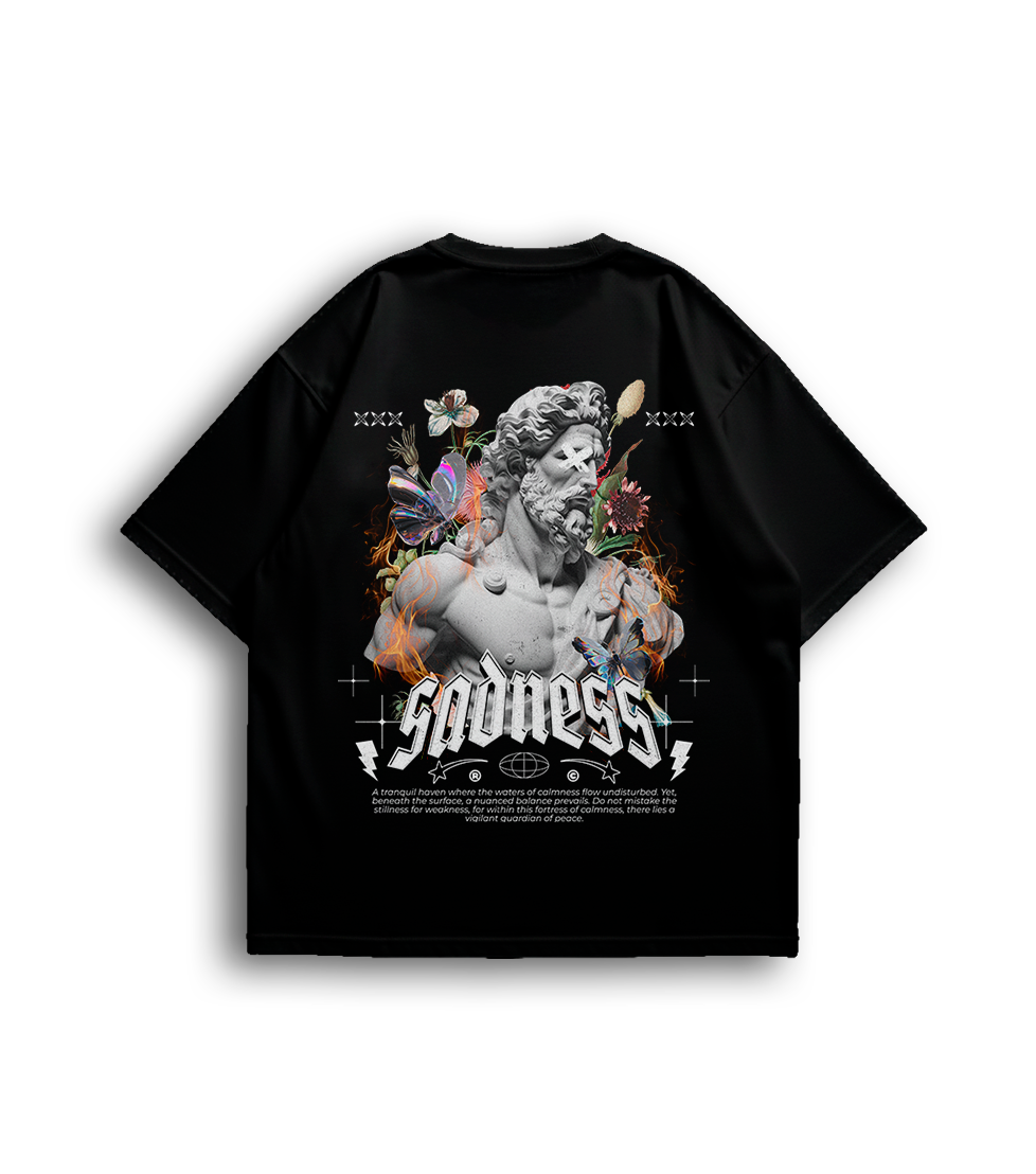 Camiseta Oversized Sadness Grécia Unissex