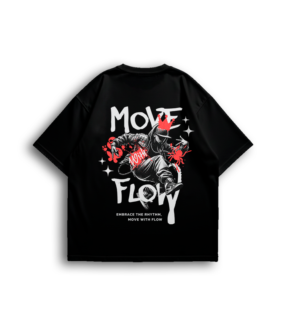 Camiseta Oversized Move Flow Unissex
