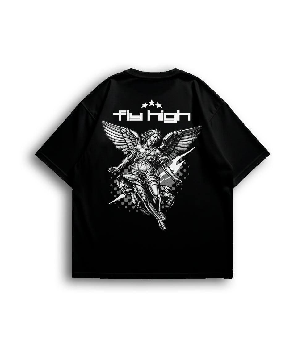 Camiseta Oversized Fly High Unissex