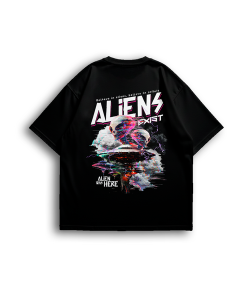 Camiseta Oversized Aliens Unissex