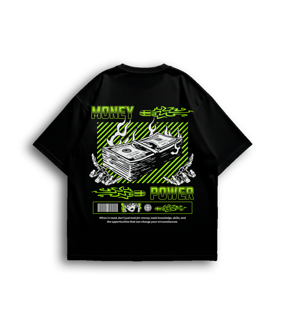 Camiseta Oversized Money Green Unissex