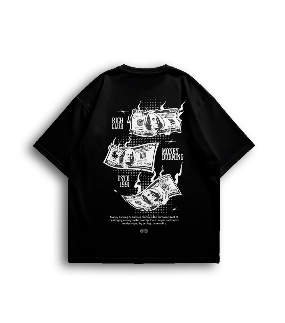 Camiseta Oversized Money 3 Unissex