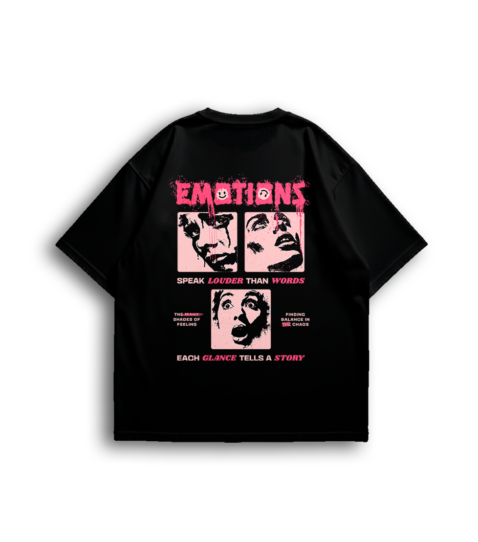 Camiseta Oversized Emotions Feminino