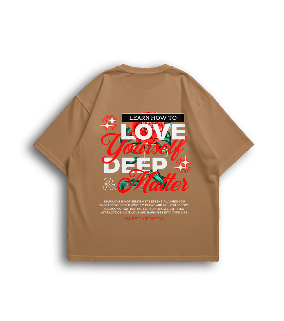 Camiseta Oversized Love Deep Unissex