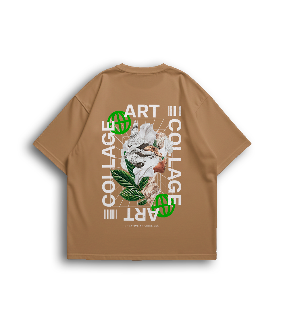 Camiseta Oversized Collage Art Unissex