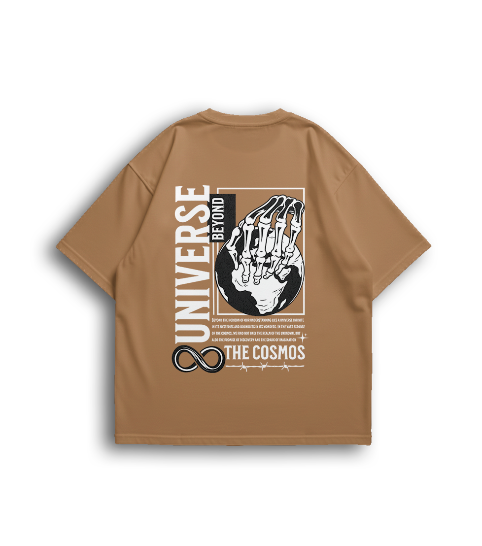 Camiseta Oversized Universe White Unissex