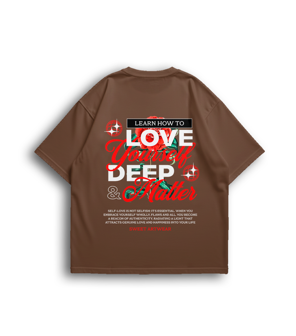 Camiseta Oversized Love Deep Unissex