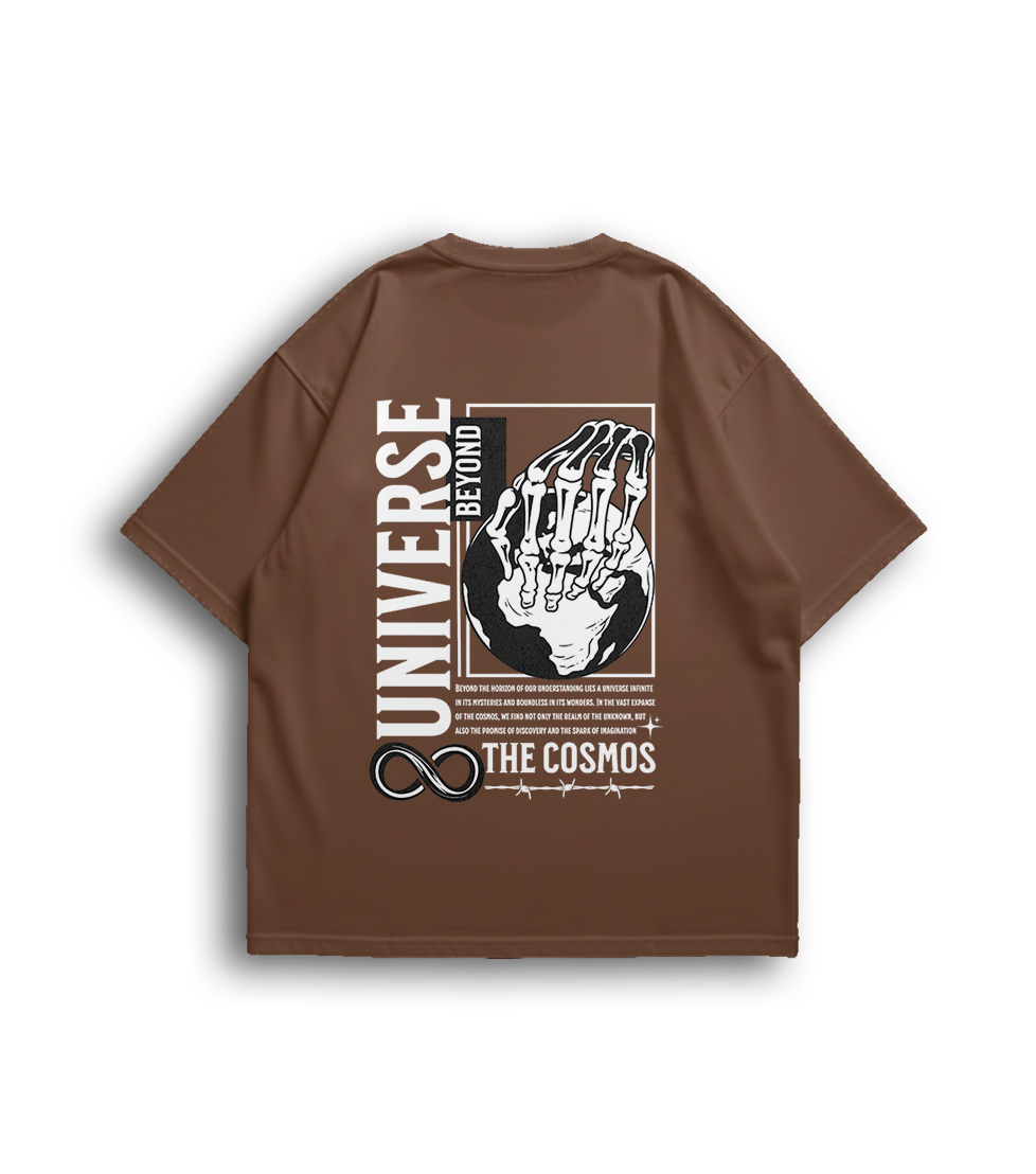 Camiseta Oversized Universe White Unissex