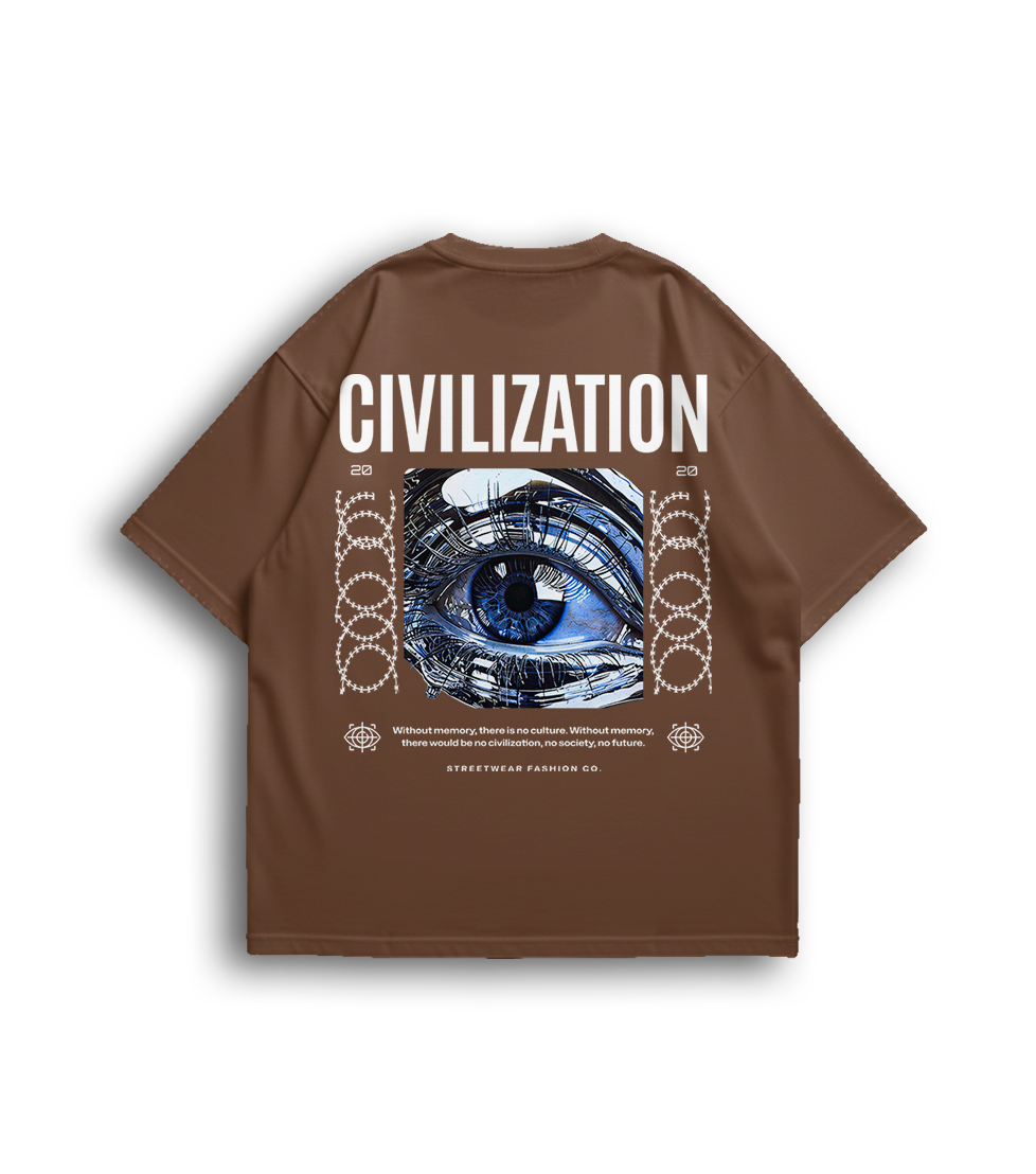 Camiseta Oversized Civilization Unissex