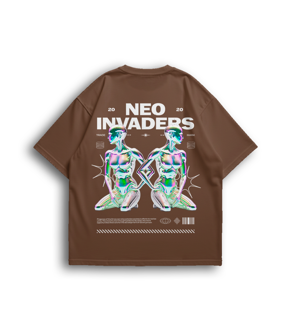Camiseta Oversized Neo Invaders Unissex