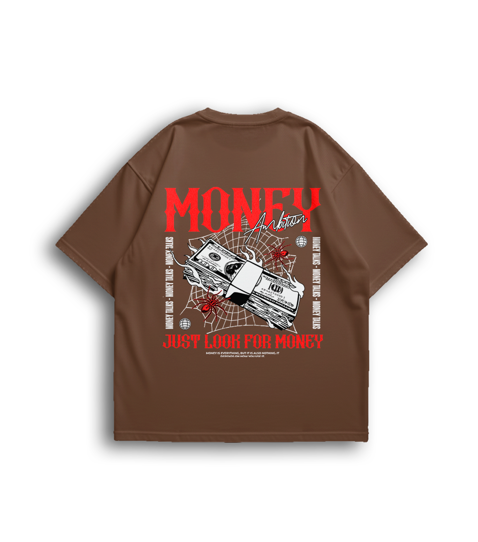 Camiseta Oversized Money Red Unissex