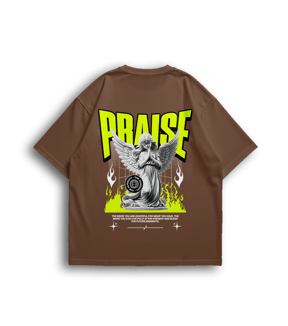 Camiseta Oversized Praise Angel Unissex