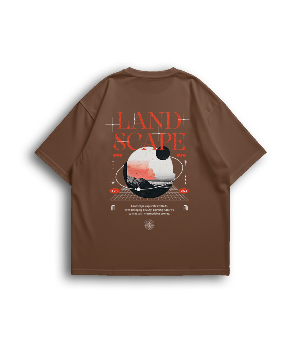 Camiseta Oversized Land Scape Unissex