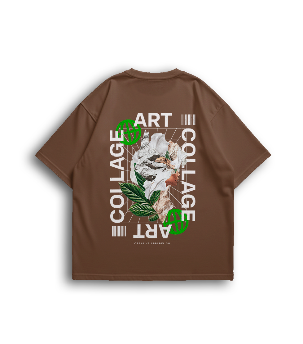Camiseta Oversized Collage Art Unissex