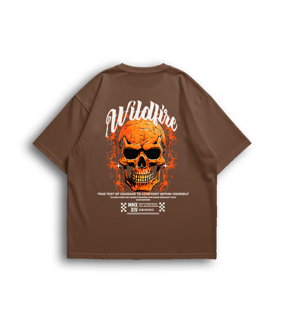 Camiseta Oversized Caveira Unissex