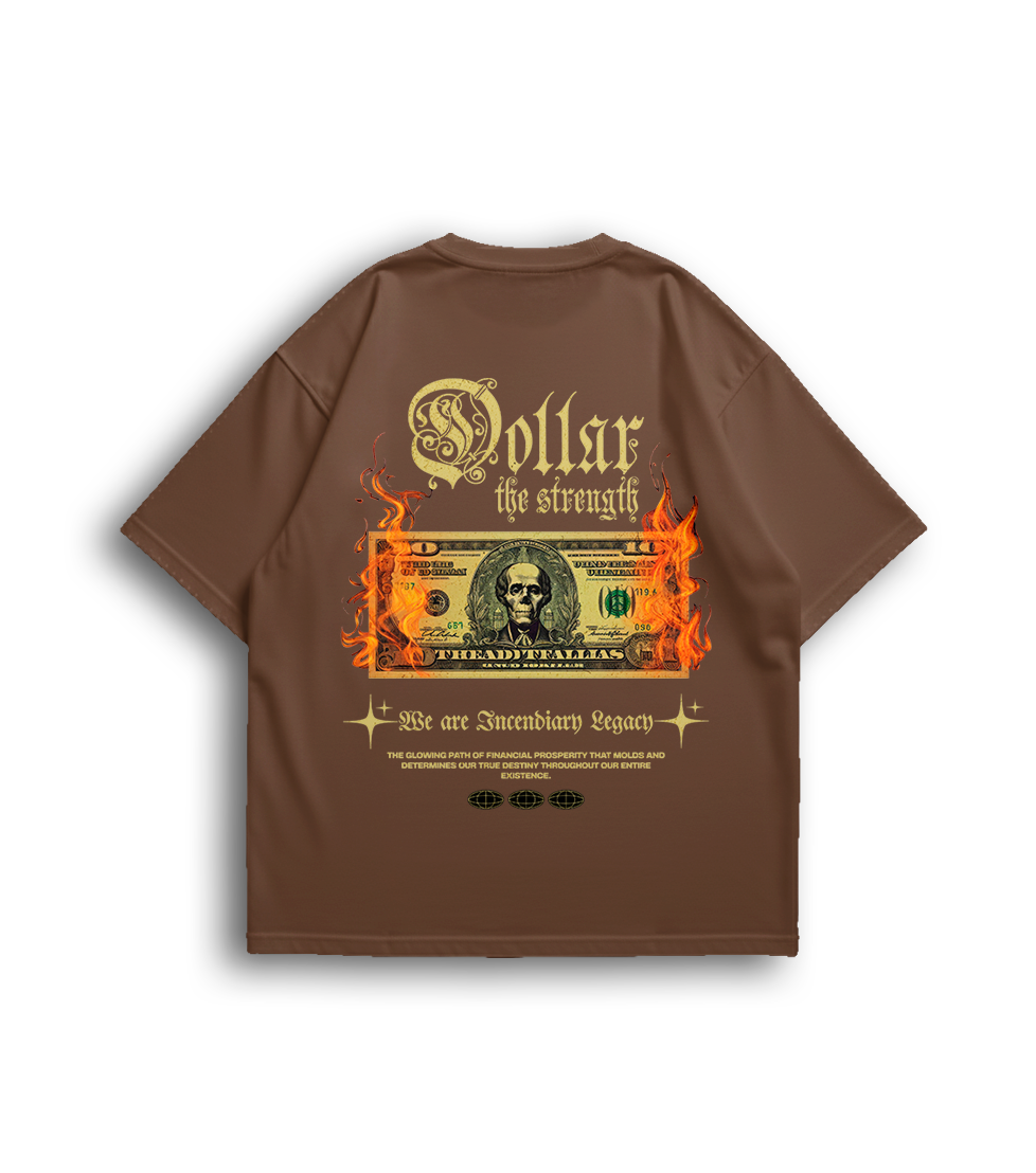 Camiseta Oversized Dollar Caveira Unissex